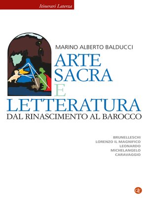 cover image of Arte sacra e letteratura dal Rinascimento al Barocco